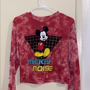 Mickey Mouse tie dye long sleeve